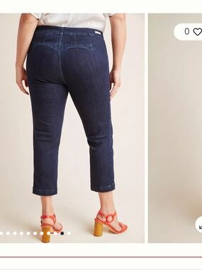 PILCRO & THE LETTERPRESS High Rise Capri Denim Leggings - Size 29"